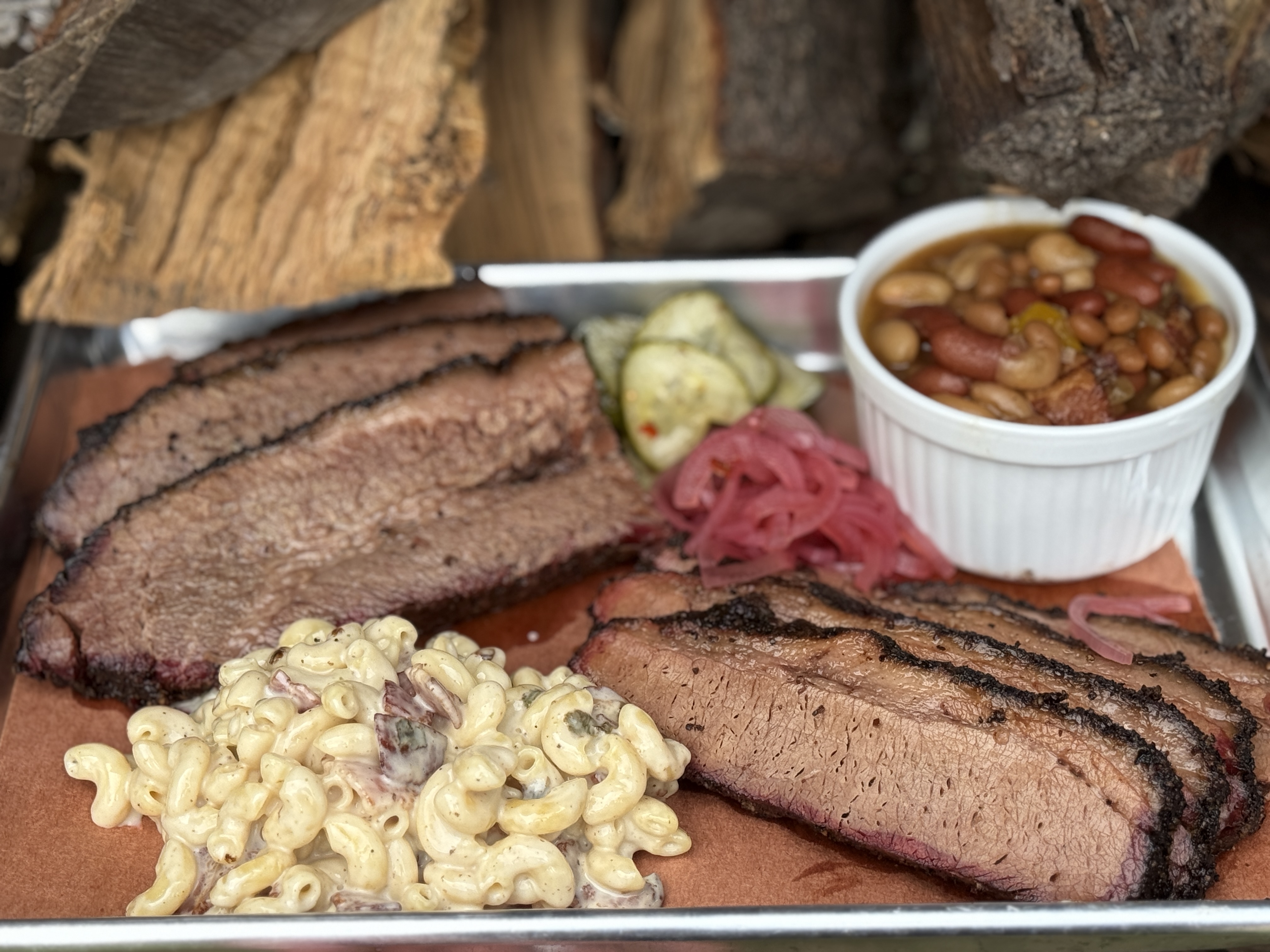 Barbecue plate at Rockin' J Smokehouse